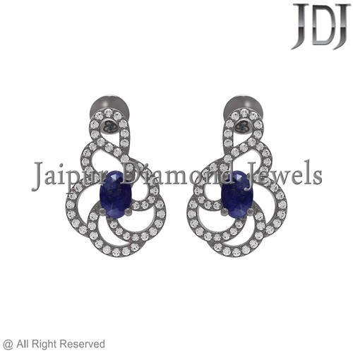 Saphir bleu gemme argent - gemme,