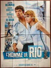 Affiche L'HOMME DE RIO Françoise Dorleac JEAN-PAUL BELMONDO 120x160cm