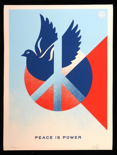 Shepard fairey peace - fairey,