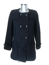 ISABEL MARANT ETOILE - MANTEAU LAINE BOUILLIE - MOHAIR - ALPAGA - NOIR - T. 36fr