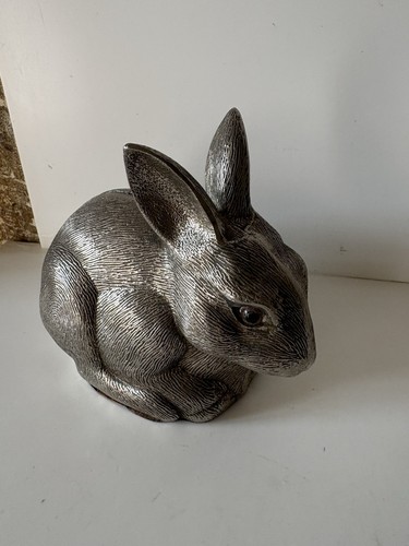 Tirelire lapin métal - lapin, en