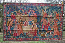 Belle tapisserie médiévale - tapisserie,