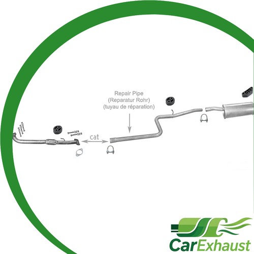 Ligne pot échappement pour - pot,