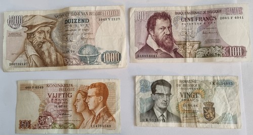 Lot billets de belgique - 4,