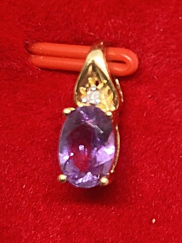 Pendentif amethyste diamant - pendentif,