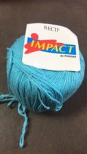 VINTAGE RECIF impact de phildar 10 pelotes TURQUOISE NEUVES