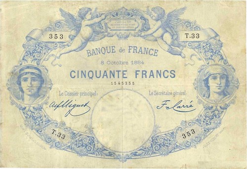 068 francs type 1884 - 50,
