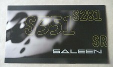 SALEEN S351 V8 MUSTANG Catalogue Brochure Pub Folder Prospekt Dépliant English