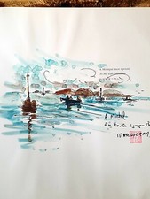 AQUARELLE ORIGINALE - LIVRE