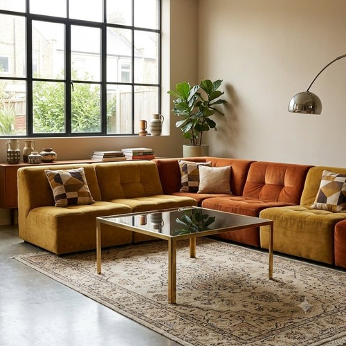 Table basse vintage laiton - table,