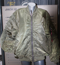 Alpha Industries MA-1 OS Puckered 136133/142 Vert Olive Foncé