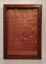 Ancien XIXe. CADRE Photo en Loupe de bois, contour marqueterie