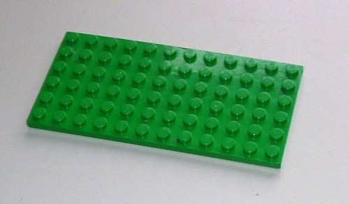 Lego plaque verte 6x12 - plaque, ref