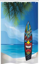 Tiki bar étroit rideau - tiki,