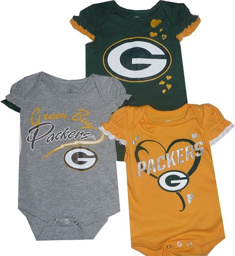 Green bay packers 3pc creeper - bay,