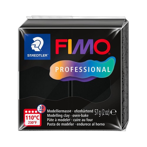 Mod clay fimo prof 57g - mod., black