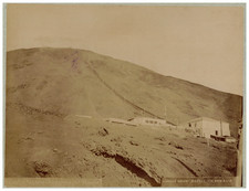 Achille Mauri, Napoli, Funicolare del Vesuvio vintage albumen print Tirage alb
