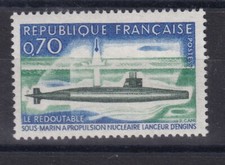 France année 1969 Sous Marin le Redoutable N°1615** réf 7775