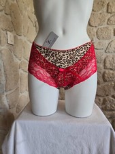 Shorty rouge et léopard n° P7101 neuf (li)