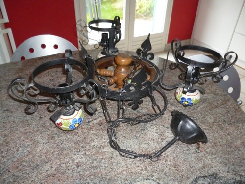 Grand lustre rustique 3 - rustique, a