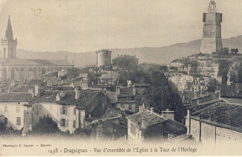 Cpa draguignan vue ensemble - draguignan, d'ensemble