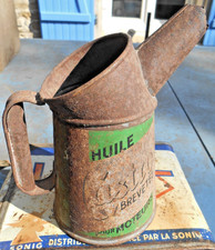 tres vieux broc pichet ancien huile castrol breveté protecteur automobile bidon