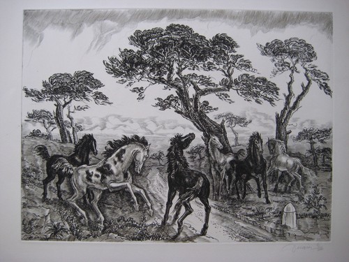 Decaris albert gravure signée - albert,