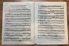 BACH Johann Christian, GOD SAVE THE KING, variations Pianoforte Jane AUSTEN