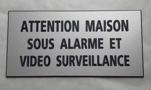 Plaque gravée attention - plaque,