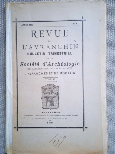 Revue avranchin 1893 n - de, l'avranchin,1893