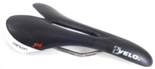 SELLE VÉLO CARBON GEL NOIRE/BLANCHE RAILS TITANIUM  NEUVE