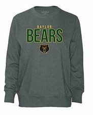 Old Varsity Brand NCAA Baylor Bears Women's Plus French T-Shirt, 1X Dark Heather