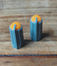 X2 BOUTONS KNOB POTENTIOMÈTRE TABLE DE MIXAGE 270 DEGRÉ orange LOT DE 2