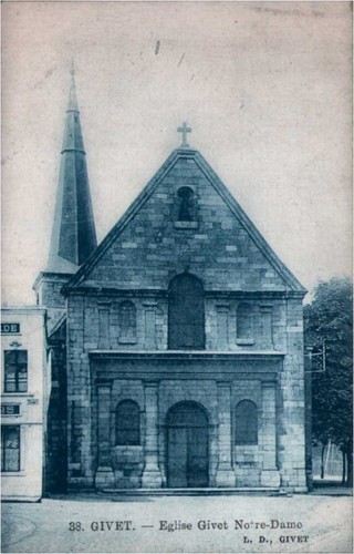 Cpa givet eglise - cpa,