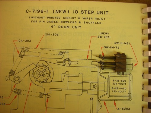 Contact compteur flipper - compteur,