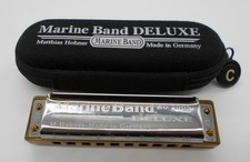 HARMONICA HOHNER MARINE BAND DELUXE C N° 2005 GERMANY DANS SON ETUI