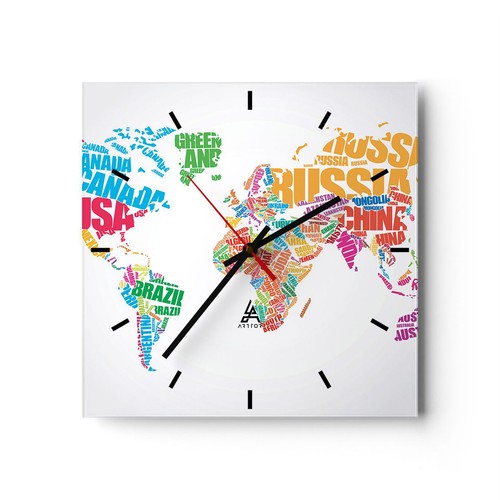 Horloge murale verre - murale, en