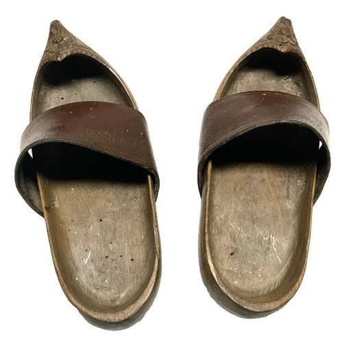 Paire sabots enfant anciens - sabots,