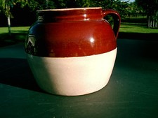  Stoneware Bean Crock Pot