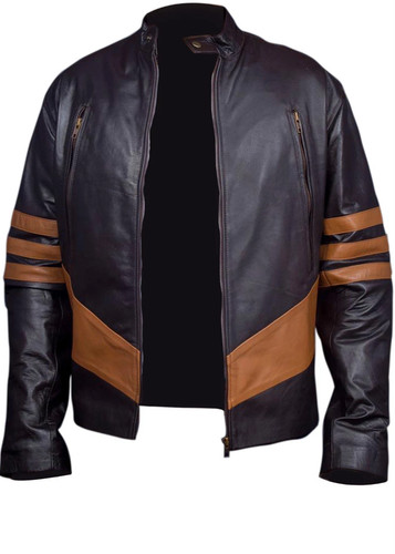 Veste cuir marron - veste, bomber
