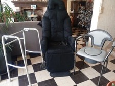 fauteuil coquille électrique médicalisé velour noir très bon état