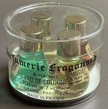 Parfumerie Fragonard 4 MINIATURE PARFUMS 7 ml Chacune dans BOITE Ronde