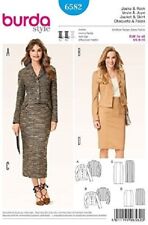 6582 PATRON BURDA  CREATIONS  JUPE ET VESTE CHIC   36 AU 48