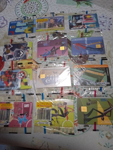 Lot telecartes neuves - 12,