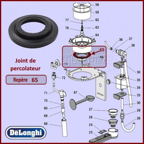 Joint percolateur delonghi - joint,