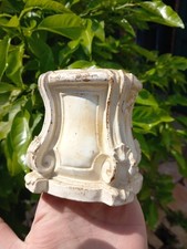 Socle Faience Blanche Style XVIIIe Socle Statue ?