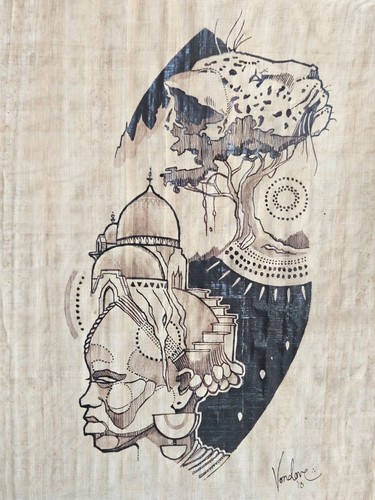 Vondove original ink drawing - ink,