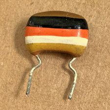 1 Condensateur MULLARD Tropical Fish C280 10nF - 400V - 0.010uF - 10000pF