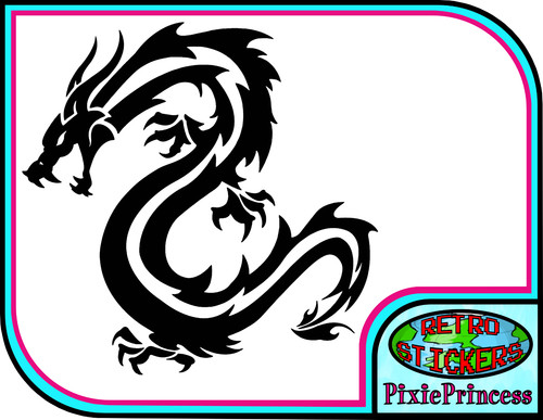 Dragon vinyle autocollant - dragon,