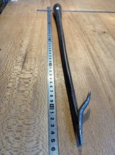 (n° 4 OLD TOOL / OUTIL ANCIEN, TIRE FOIN FORGÉ XIXe